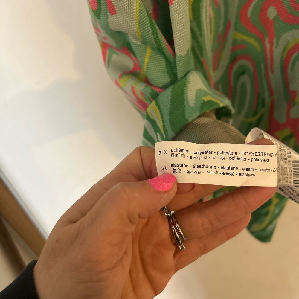 Zara MediumJacquard Green & Pink Knit
Mini Dress - Picture 6 of 10